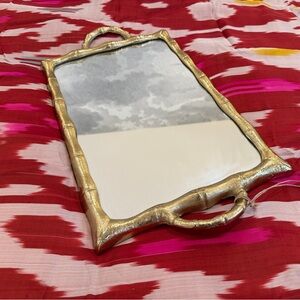 NWT Mirror Tray, Brass Finish